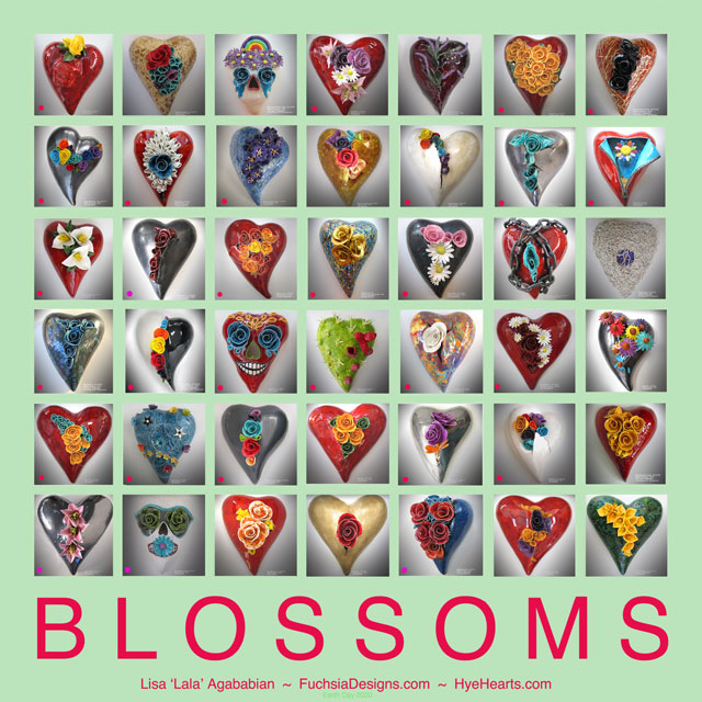 2020 Earth Day BLOSSOMS Heart Print