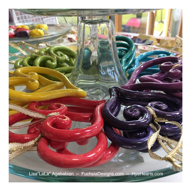 Self-Care Spiral Heart Ornaments