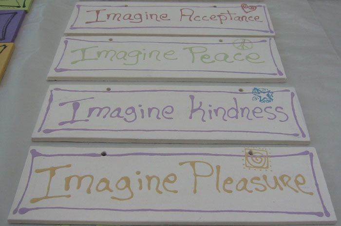Affirmation Plaques in Production