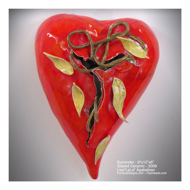 Zoom Large Heart Wall Hanging.  Be sure to scroll down to see image detail.