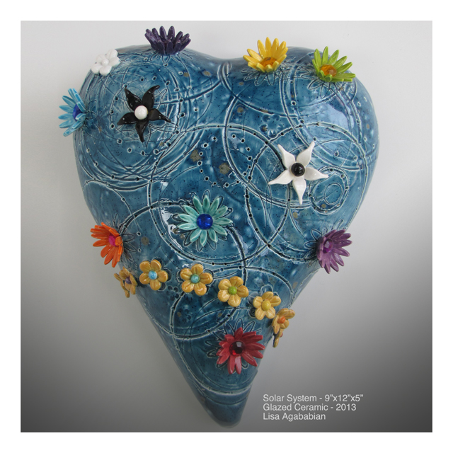 Solor System Large Heart Wall Hanging