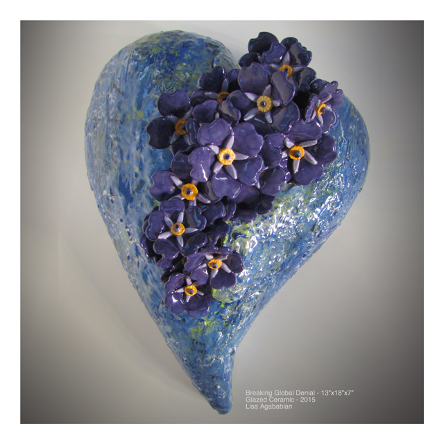 Breaking Denial XLarge Heart Wall Hanging