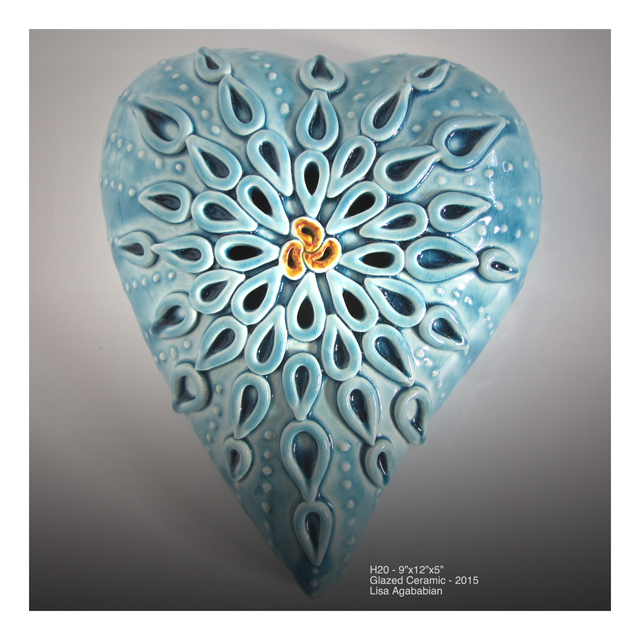 H2O Large Wall Heart Hanging