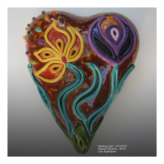 Healing Light Large Heart Wall Hanging