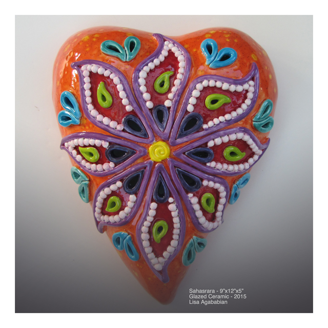 Sahasrara Large Heart Wall Hanging