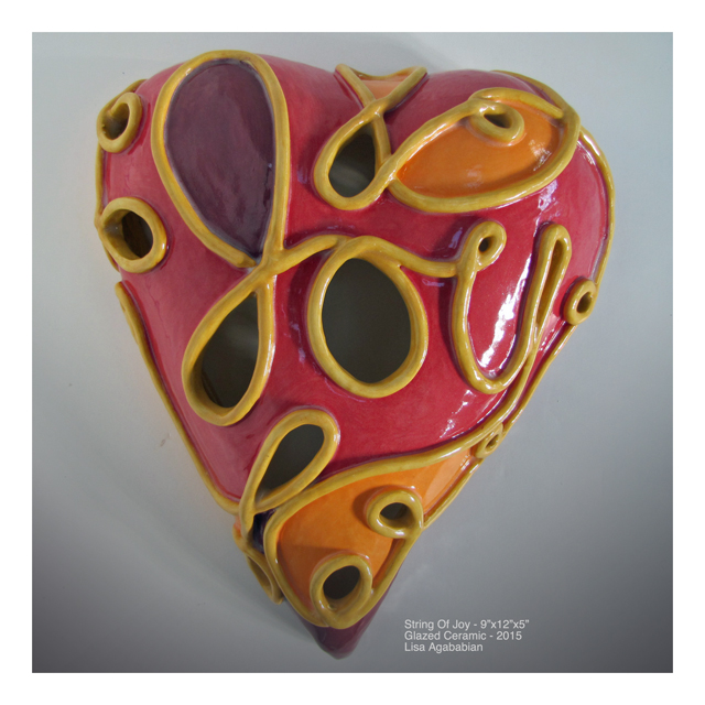 String of Joy Large Heart Wall Hanging