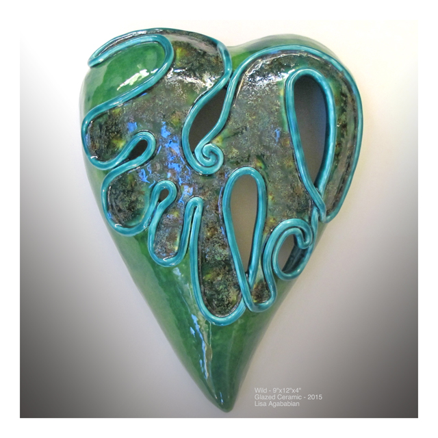 Wild Large Heart Wall Hanging