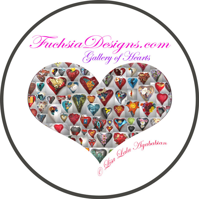 2016 Gallery Of Hearts White Sticker