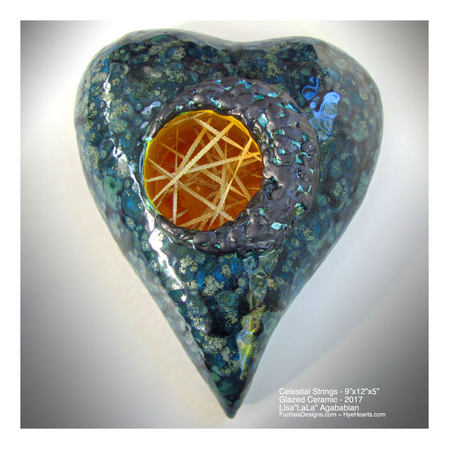 2017 Celestial Light Large Heart Wall Sculpture