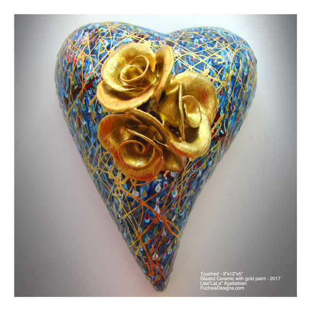 2017 Touched Large Heart Wall Hanging