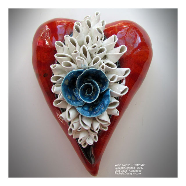2017 Wide Awake Large Heart Wall Sculpture