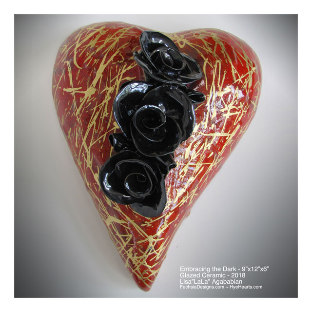 2018 Embracing The Dark Wall Heart Hanging
