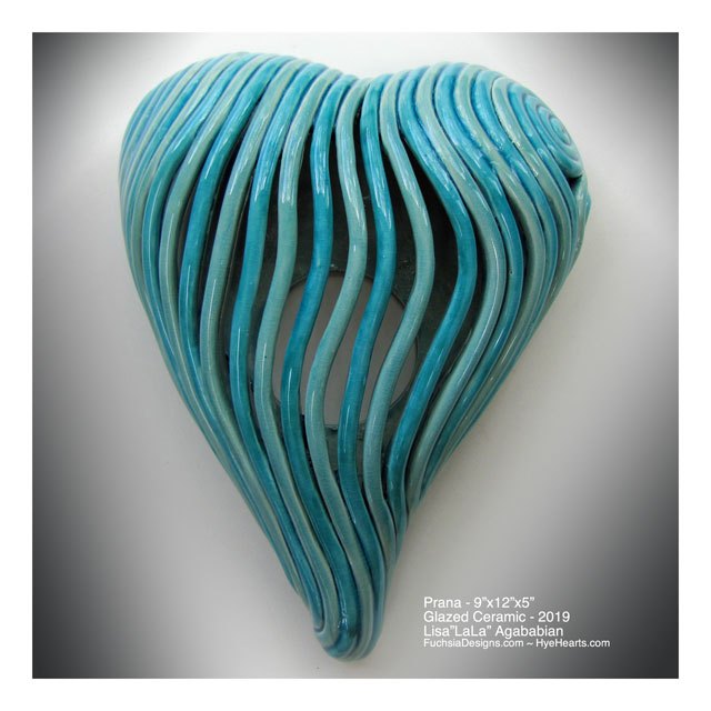 2019 Prana Heart Wall Sculpture