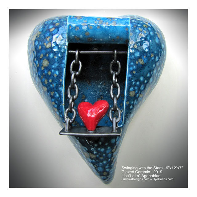 2019 Swinging With The Stars Heart Wall Sculpture