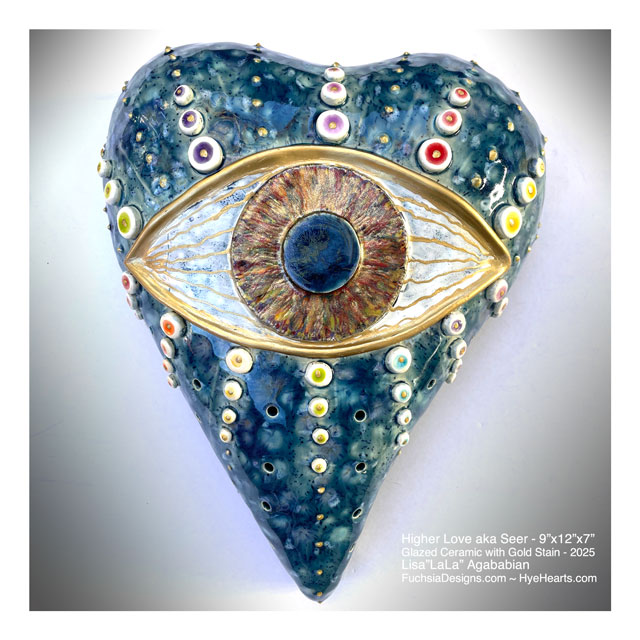 2025 Higher Love (Vision) Ceramic Heart Sculpture